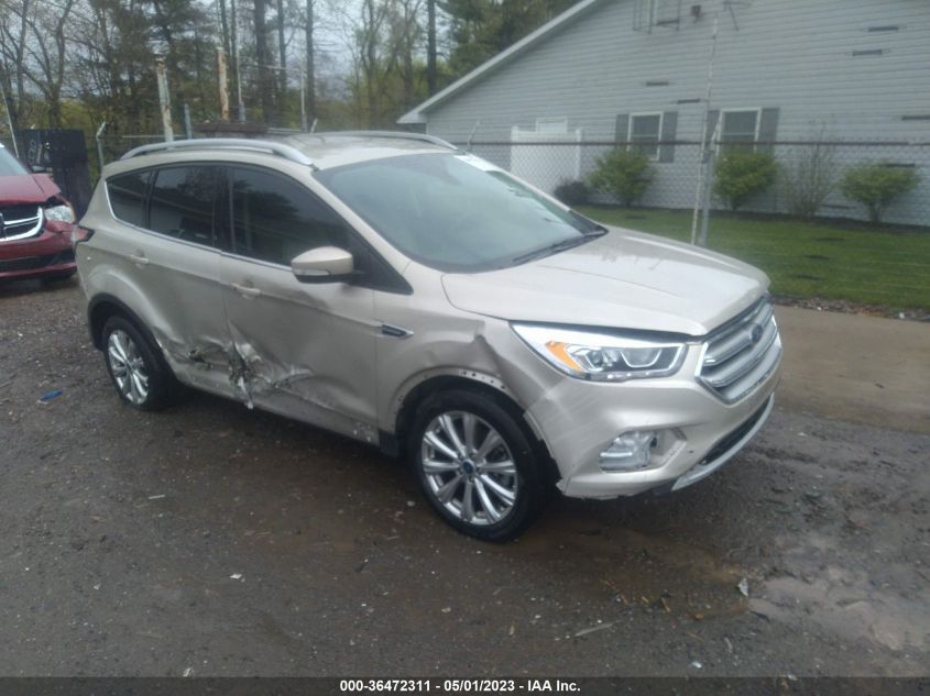 2017 FORD ESCAPE TITANIUM - 1FMCU0J90HUD12298