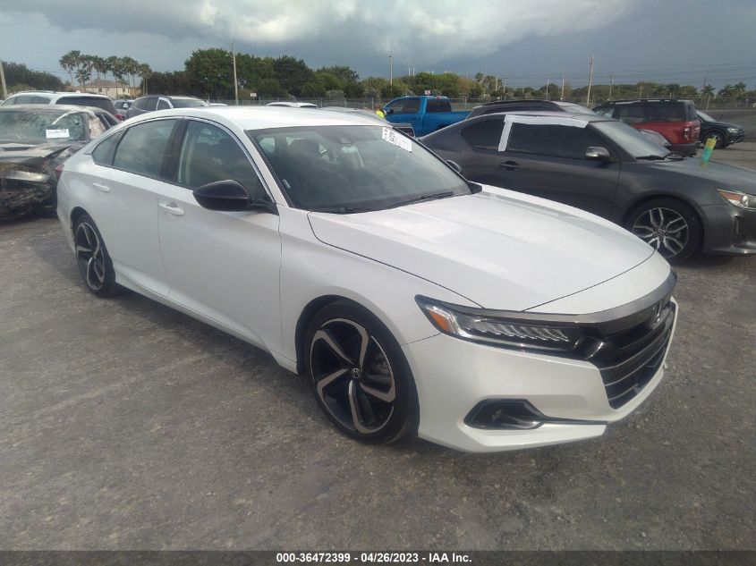 2021 HONDA ACCORD SEDAN SPORT SE - 1HGCV1F44MA031932