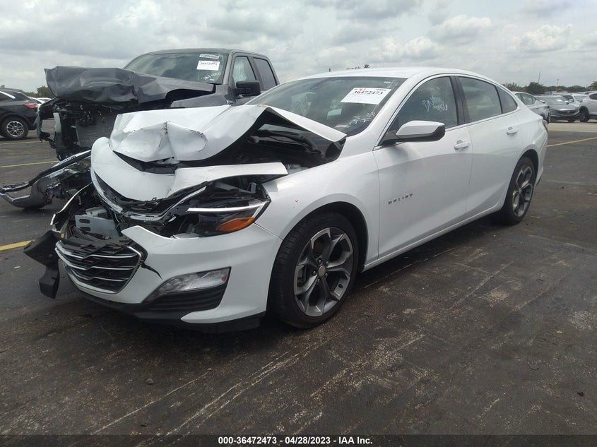 VIN 1G1ZD5ST1MF045492 2021 CHEVROLET MALIBU LT