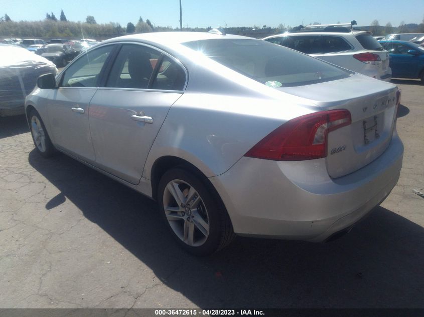 2015 VOLVO S60 T5 DRIVE-E PREMIER - YV126MFB7F1315754