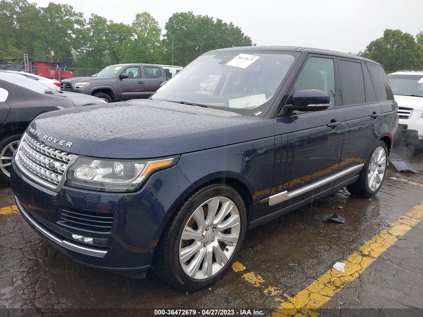 VIN SALGS2FE9HA371034 2017 LAND ROVER RANGE ROVER