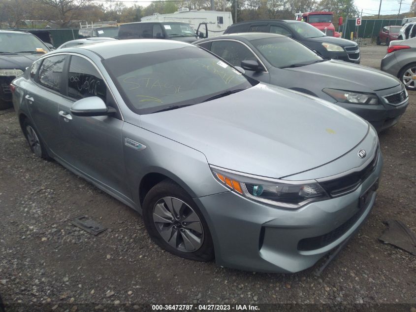2017 KIA OPTIMA HYBRID BASE - KNAGT4LE0H5014805