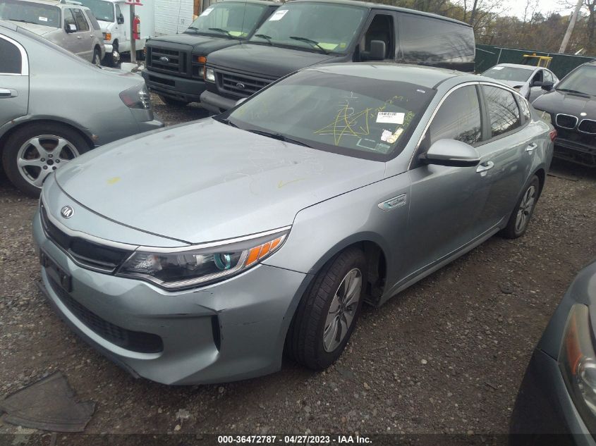 2017 KIA OPTIMA HYBRID BASE - KNAGT4LE0H5014805