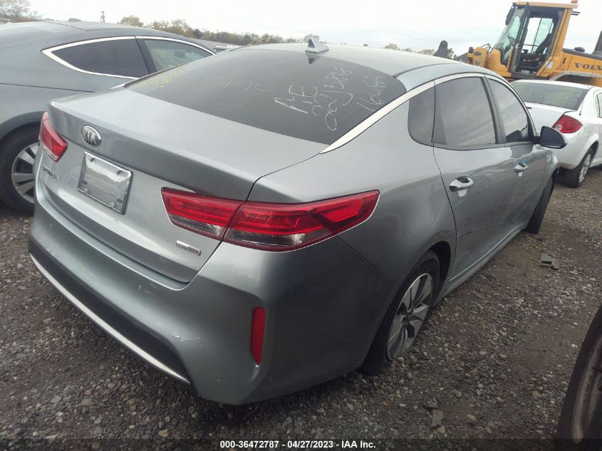 2017 KIA OPTIMA HYBRID BASE - KNAGT4LE0H5014805