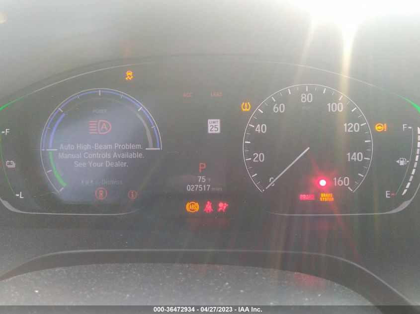 2022 HONDA INSIGHT TOURING - 19XZE4F95NE004999