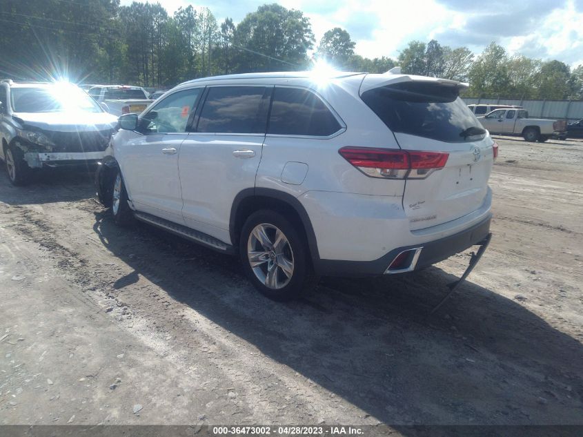 2019 TOYOTA HIGHLANDER LIMITED - 5TDYZRFH1KS296317