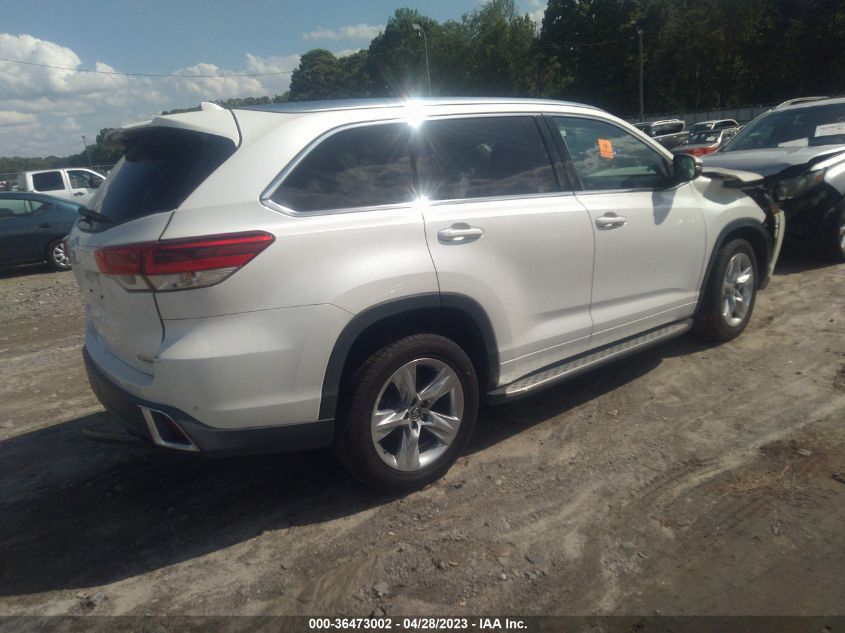 2019 TOYOTA HIGHLANDER LIMITED - 5TDYZRFH1KS296317