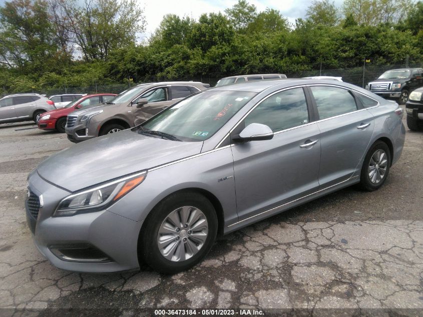 2016 HYUNDAI SONATA HYBRID SE - KMHE24L1XGA013334