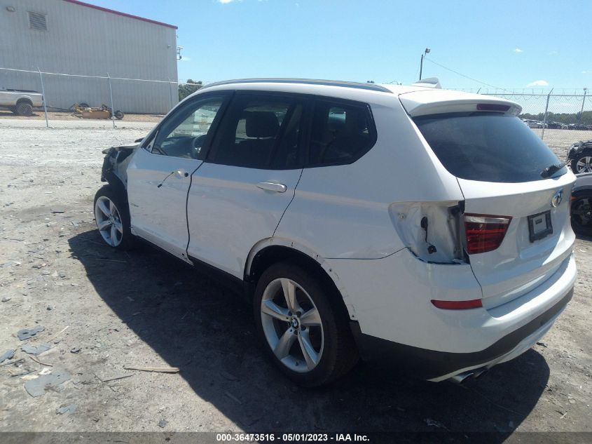 2017 BMW X3 XDRIVE35I - 5UXWX7C52H0U42732