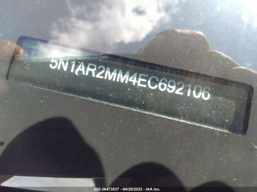 2014 NISSAN PATHFINDER SV - 5N1AR2MM4EC692106
