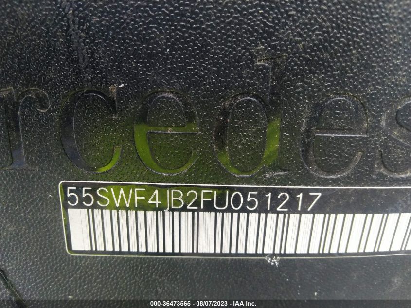 2015 MERCEDES-BENZ C-CLASS C 300 - 55SWF4JB2FU051217