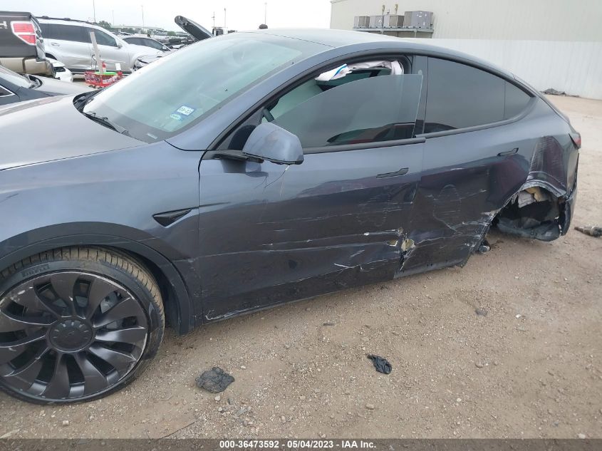 2022 TESLA MODEL Y LONG RANGE - 7SAYGDEEXNF353920