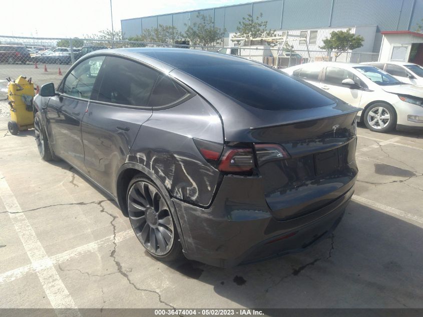 2022 TESLA MODEL Y PERFORMANCE - 7SAYGDEFXNF344353