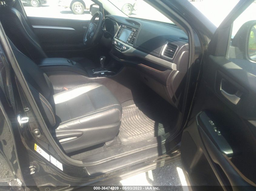 2016 TOYOTA HIGHLANDER XLE - 5TDJKRFH3GS344381