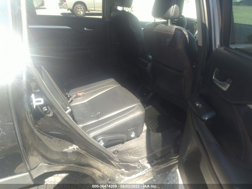 2016 TOYOTA HIGHLANDER XLE - 5TDJKRFH3GS344381