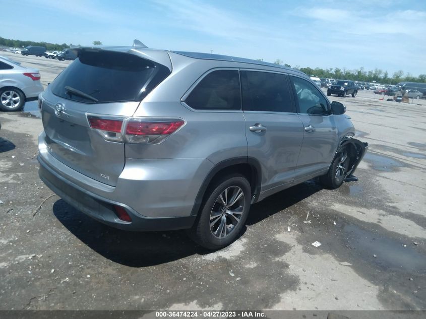 2016 TOYOTA HIGHLANDER XLE - 5TDKKRFH0GS156342