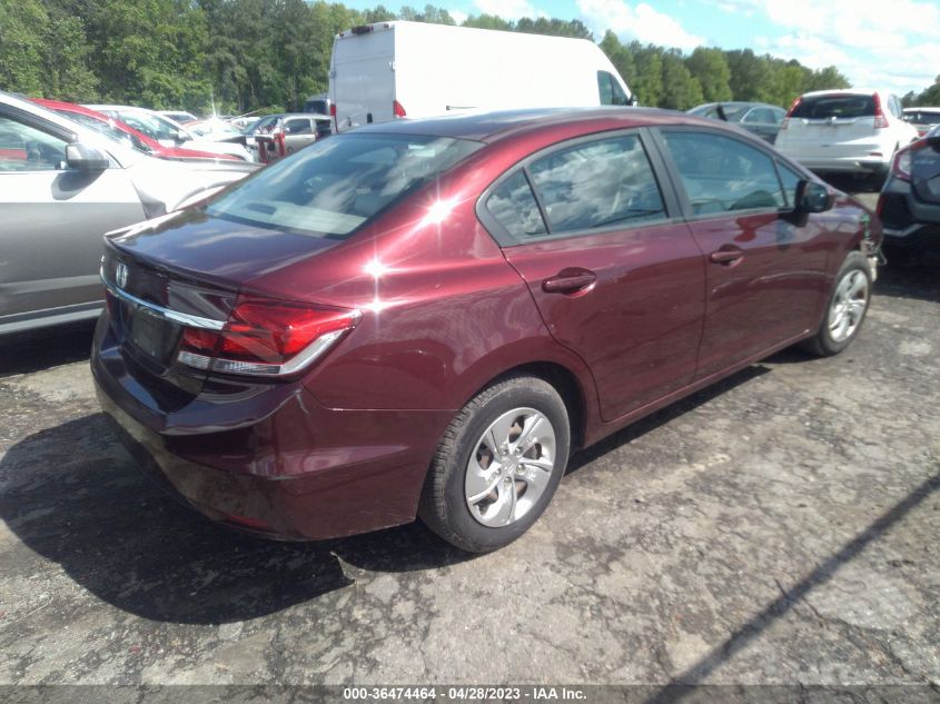 2014 HONDA CIVIC SEDAN LX - 2HGFB2F56EH509243