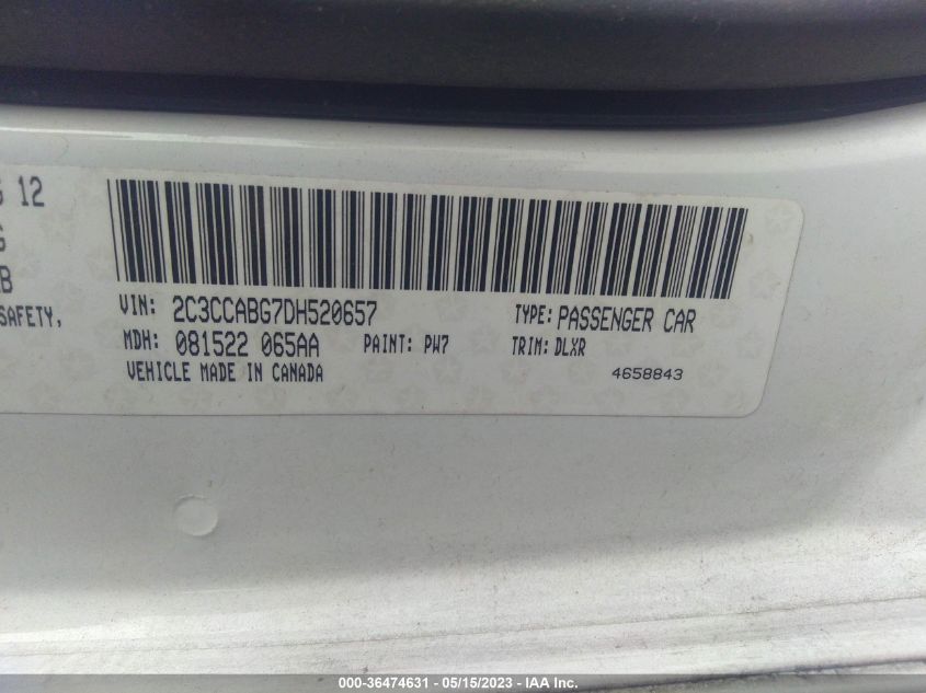 2013 CHRYSLER 300 300S - 2C3CCABG7DH520657