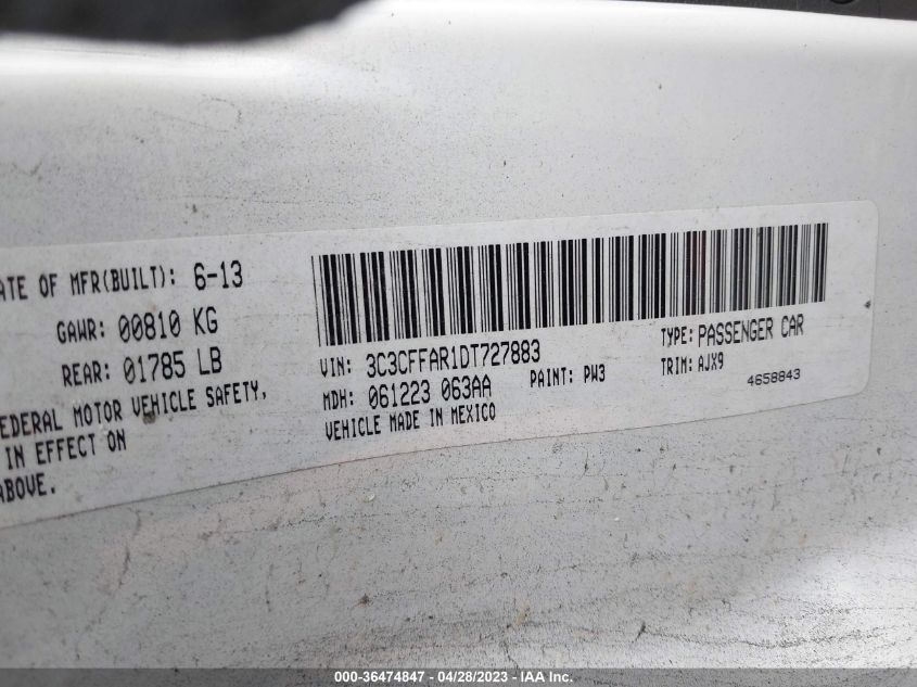 2013 FIAT 500 POP - 3C3CFFAR1DT727883