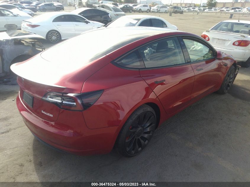 2022 TESLA MODEL 3 PERFORMANCE - 5YJ3E1EC3NF268962