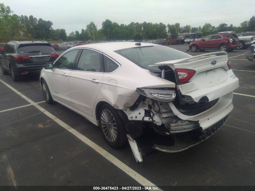 2014 FORD FUSION TITANIUM HYBRID - 3FA6P0RU3ER363207