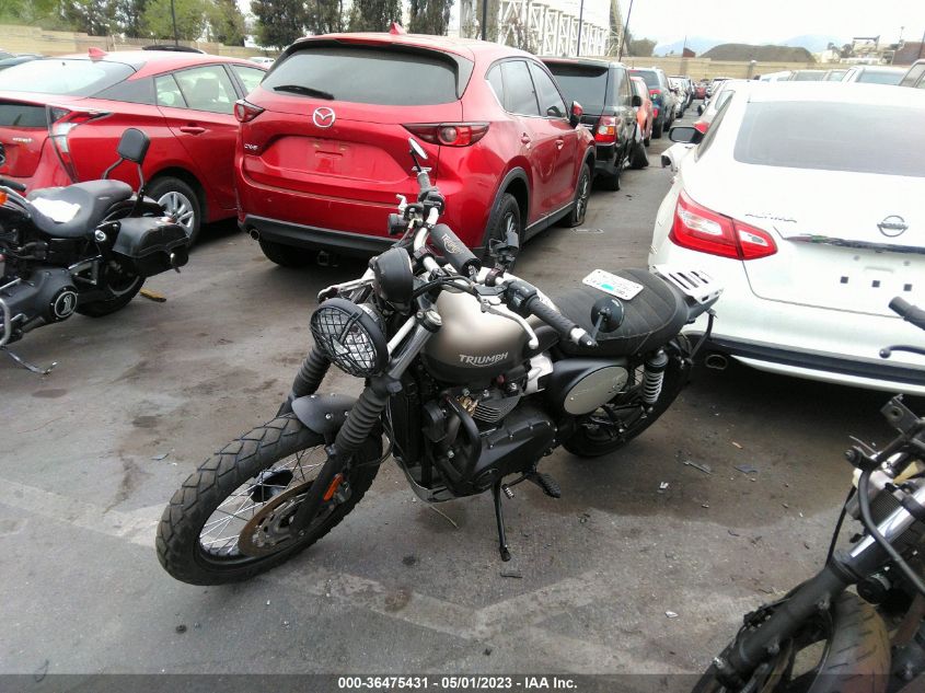 2022 TRIUMPH MOTORCYCLE STREET SCRAMBLER - SMTD44G73NTAG5172