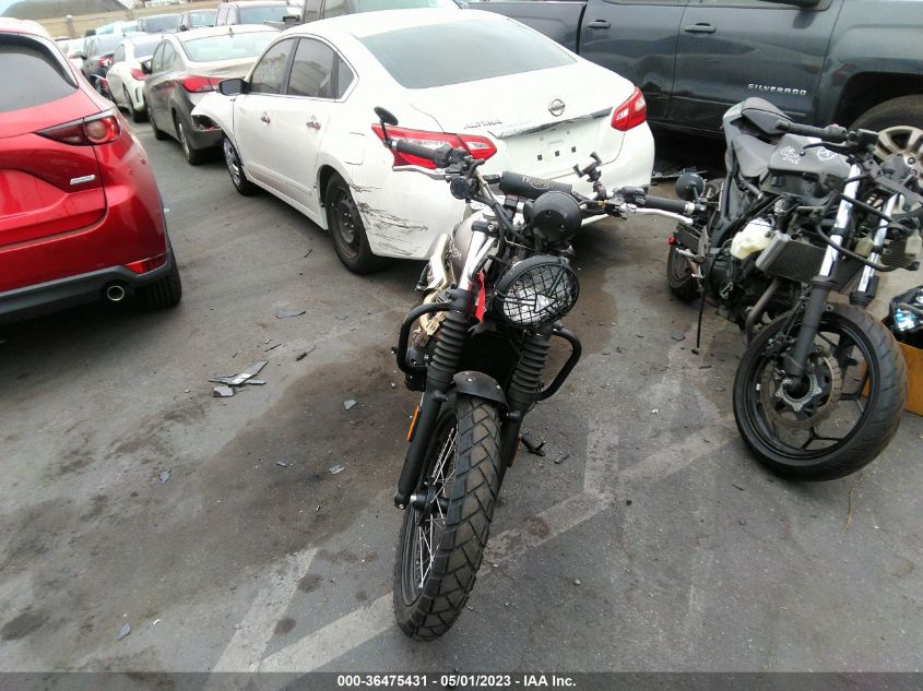 2022 TRIUMPH MOTORCYCLE STREET SCRAMBLER - SMTD44G73NTAG5172