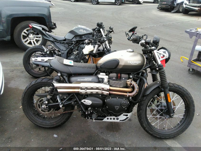 2022 TRIUMPH MOTORCYCLE STREET SCRAMBLER - SMTD44G73NTAG5172