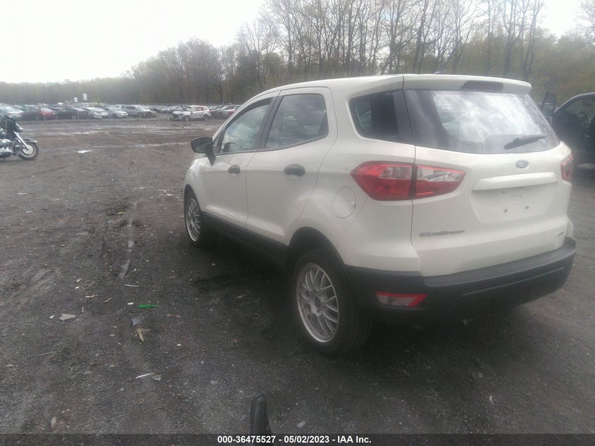 VIN MAJ6S3FL9KC304152 2019 FORD ECOSPORT S