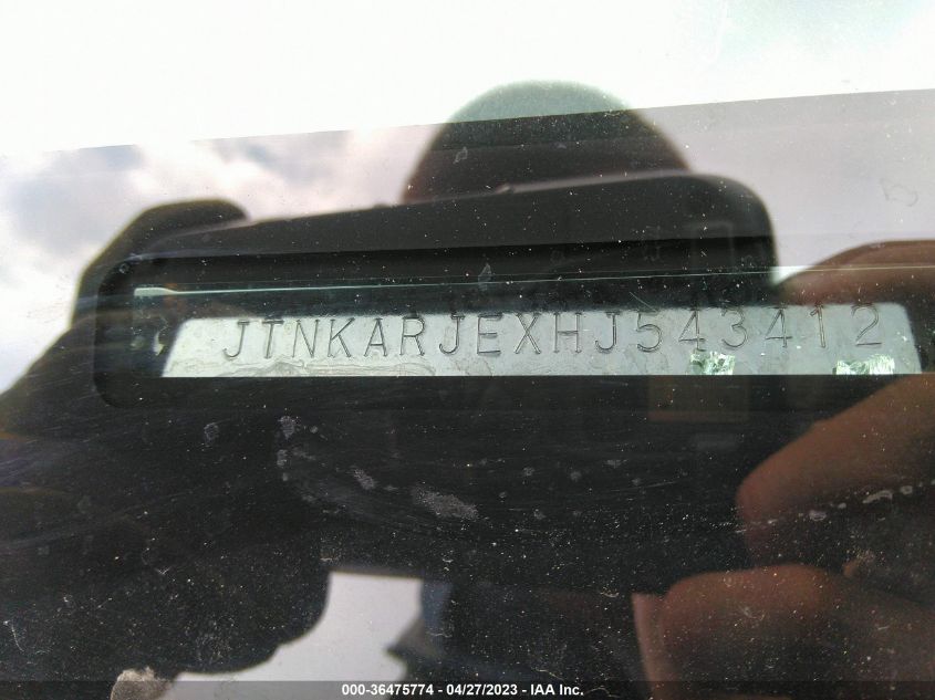 2017 TOYOTA COROLLA IM - JTNKARJEXHJ543412