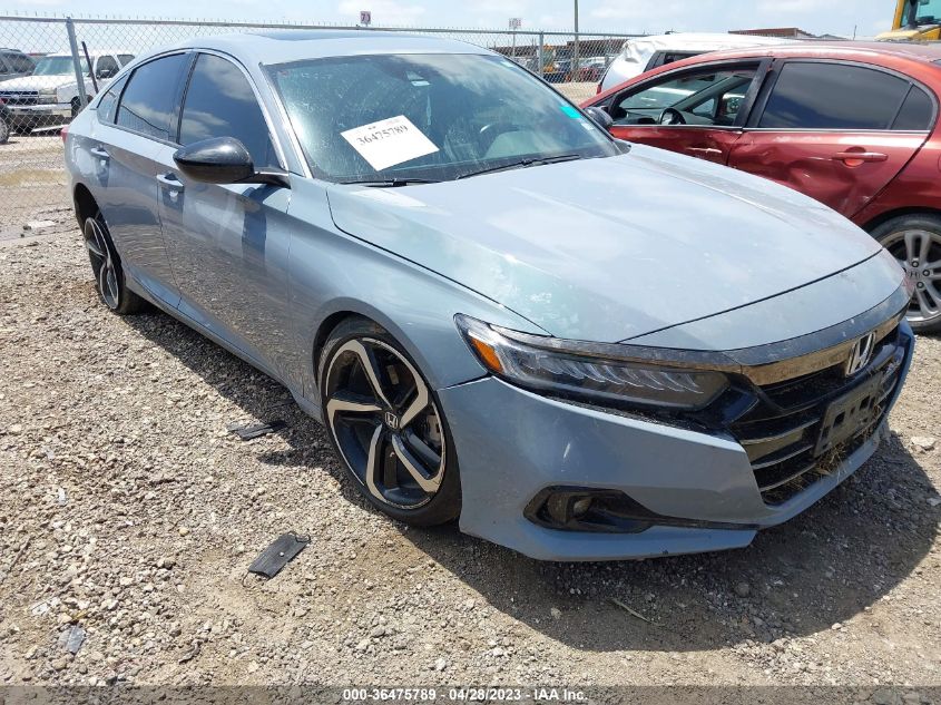 2021 HONDA ACCORD SEDAN SPORT - 1HGCV2F33MA012964