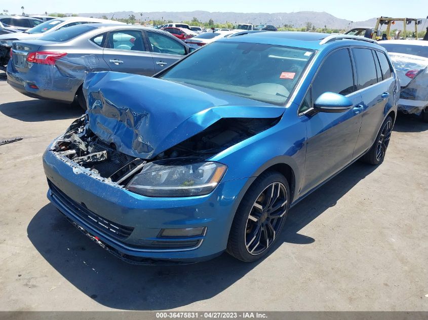 2015 VOLKSWAGEN GOLF SPORTWAGEN TDI SEL - 3VWCA7AU5FM500596