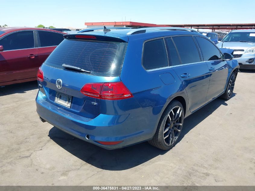 2015 VOLKSWAGEN GOLF SPORTWAGEN TDI SEL - 3VWCA7AU5FM500596