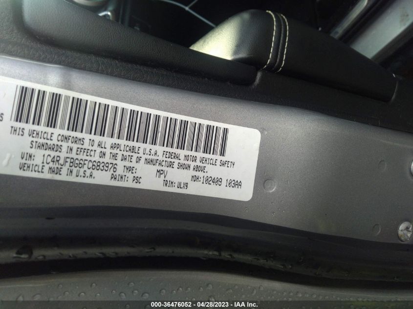 2015 JEEP GRAND CHEROKEE LIMITED - 1C4RJFBG6FC683976