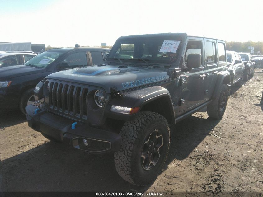 2022 JEEP WRANGLER 4XE UNLIMITED RUBICON 1C4JJXR60NW184507