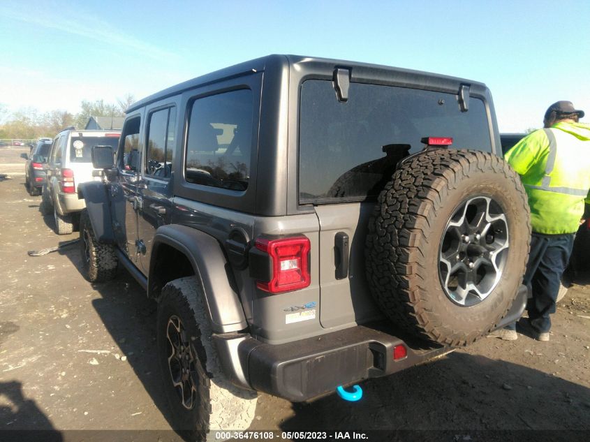 2022 JEEP WRANGLER 4XE UNLIMITED RUBICON 1C4JJXR60NW184507