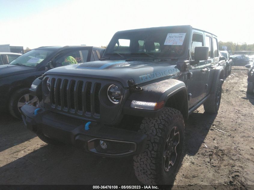 2022 JEEP WRANGLER 4XE UNLIMITED RUBICON 1C4JJXR60NW184507
