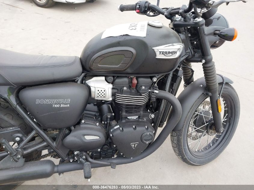 2019 TRIUMPH MOTORCYCLE BONNEVILLE T100 SMTD10GN7KT915219