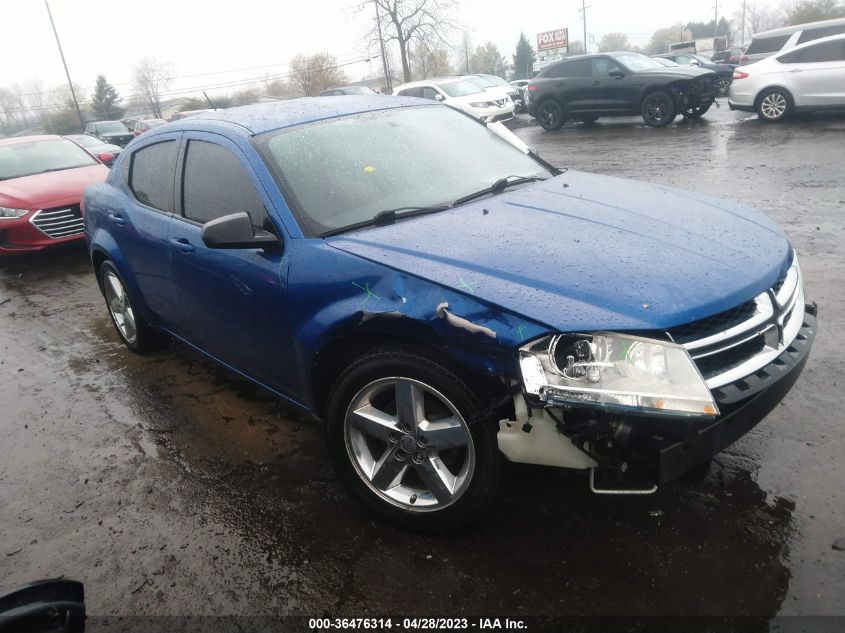 2013 DODGE AVENGER SE - 1C3CDZAB7DN621982