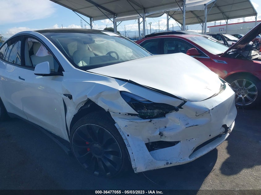 VIN 7SAYGDEF5NF319439 2022 TESLA MODEL Y PERFORMANCE