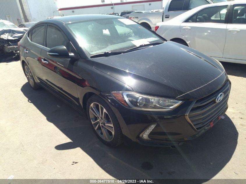 2017 HYUNDAI ELANTRA LIMITED - 5NPD84LF2HH178203