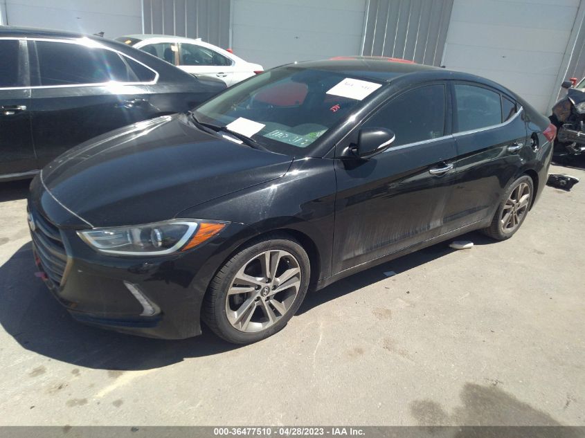 2017 HYUNDAI ELANTRA LIMITED - 5NPD84LF2HH178203