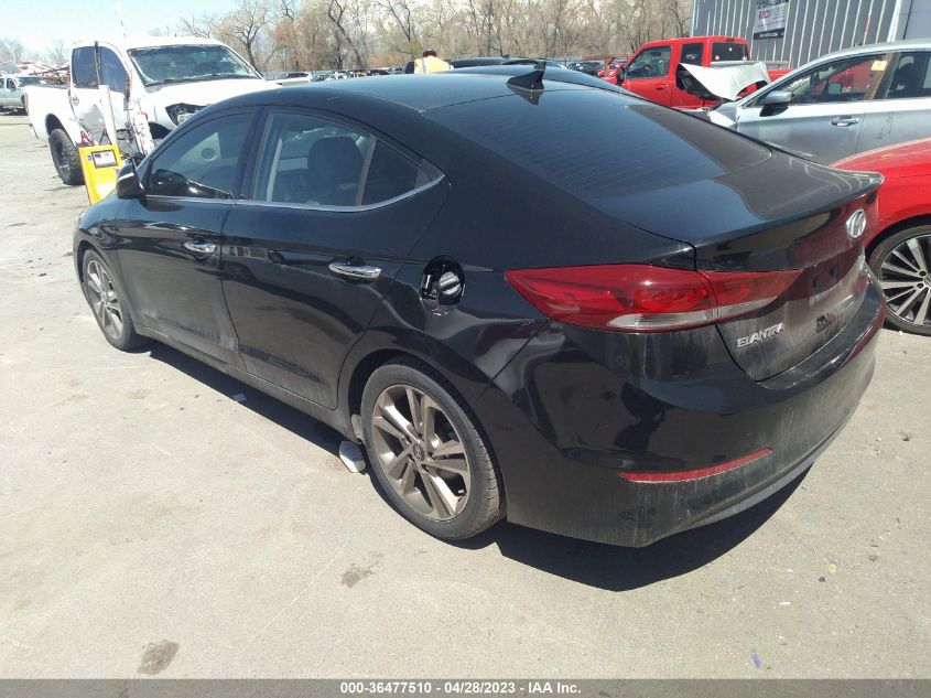 2017 HYUNDAI ELANTRA LIMITED - 5NPD84LF2HH178203