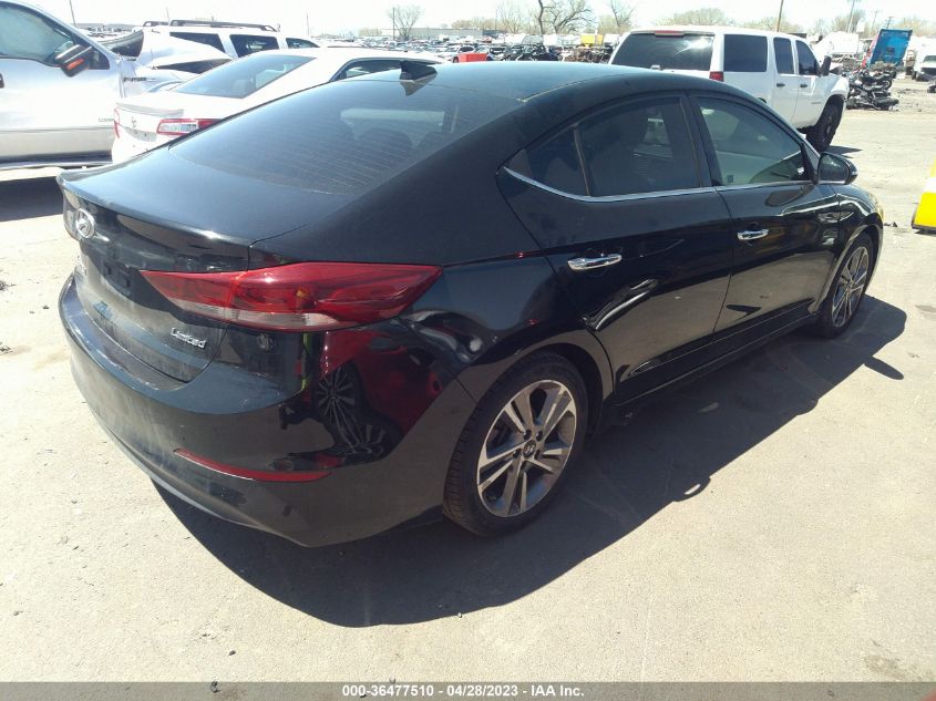 2017 HYUNDAI ELANTRA LIMITED - 5NPD84LF2HH178203