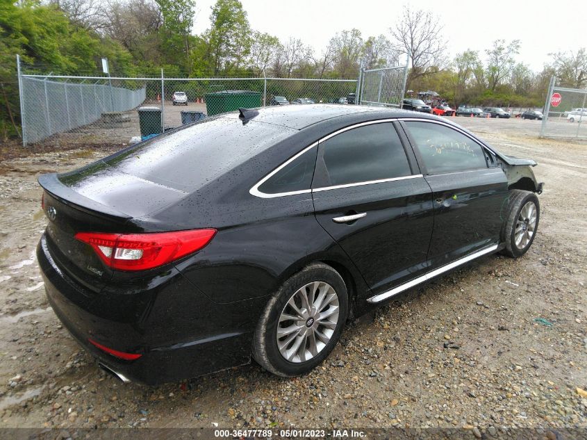 2015 HYUNDAI SONATA 2.4L LIMITED - 5NPE34AF9FH093880