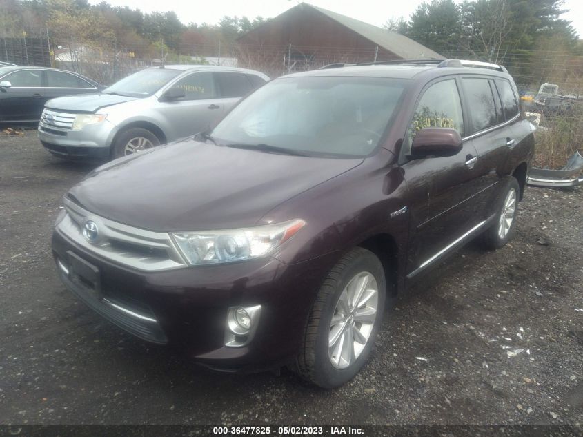 2013 TOYOTA HIGHLANDER HYBRID LIMITED - JTEDC3EH2D2012827