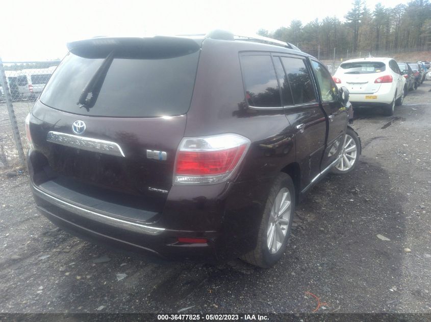 2013 TOYOTA HIGHLANDER HYBRID LIMITED - JTEDC3EH2D2012827