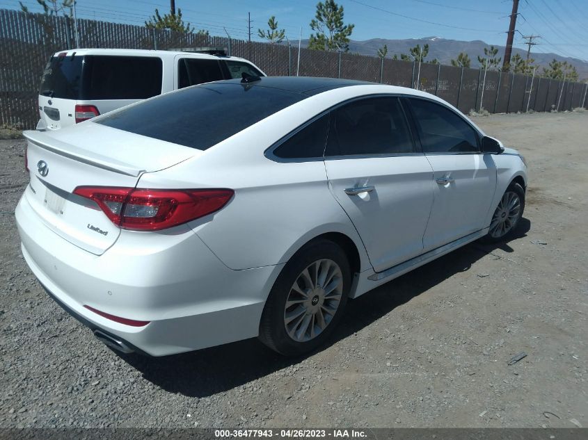 2015 HYUNDAI SONATA 2.4L LIMITED - 5NPE34AF2FH024884