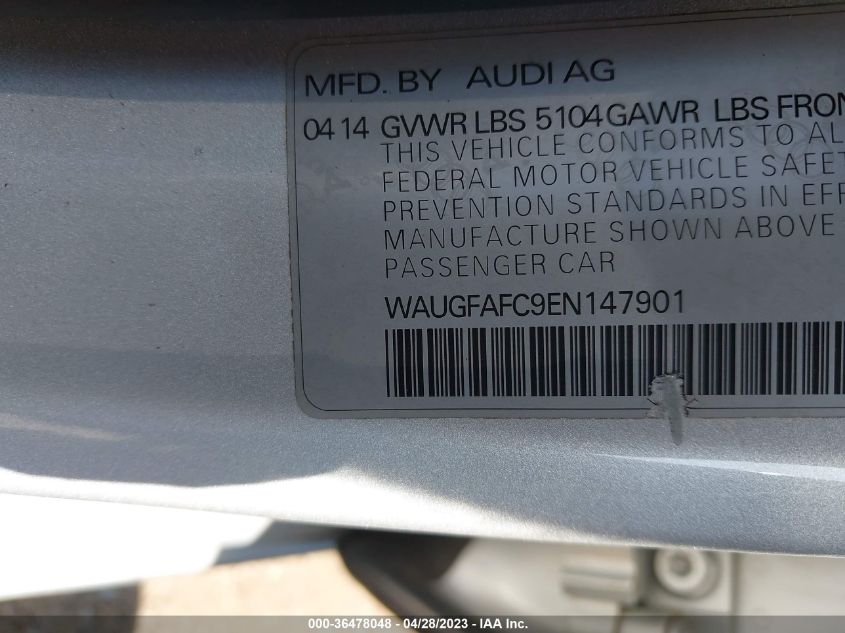 2014 AUDI A6 2.0T PREMIUM PLUS - WAUGFAFC9EN147901