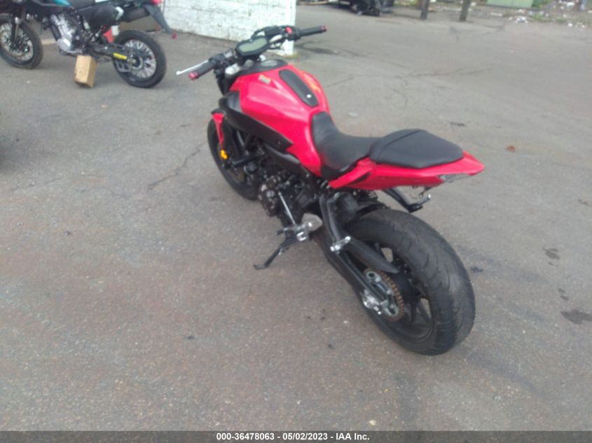 2017 YAMAHA FZ07A JYARM20E3HA001065